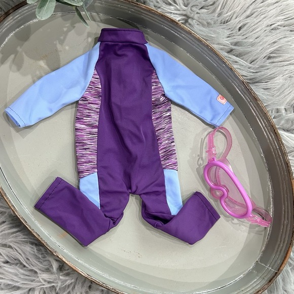 Our Generation 18" Doll Purple Wetsuit And Goggles Bundle - Picture 1 of 4